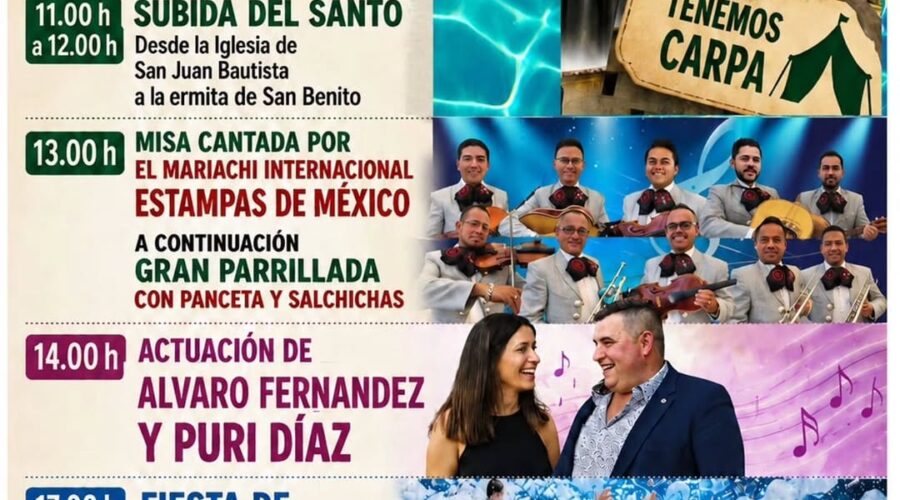 Fiestas de San Benito en Barcenaciones, 11 de julio 2026