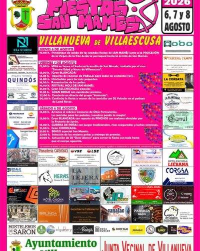 Fiestas de San Mamés en Villanueva de Villaescusa 2026