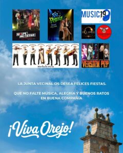 Fiestas Virgen del Carmen y Santiago Apóstol en Orejo 2026