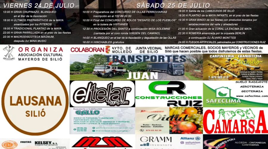 Fiestas de Santiago 2026 en Silió, Molledo