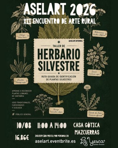 Talleres de Plantas Silvestres en Casa Gótica, Mazcuerras