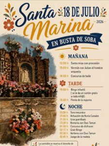 Fiestas de Santa Marina 2026 en Busta de Soba