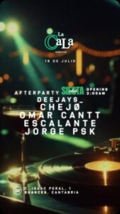 Afterparty SIESTA Club en La Cala, Suances