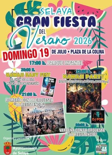 Gran Fiesta del Verano 2026 en Selaya, Plaza de la Colina