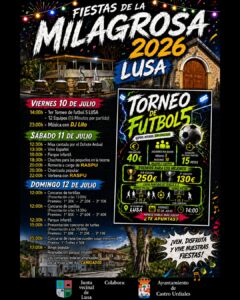 Fiestas de la Milagrosa en Lusa, Castro Urdiales 2026