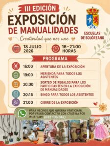 Exposición III Manualidades en Escuelas de Solórzano