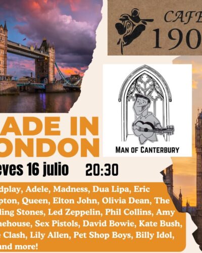 Concierto Made in London y Man of Canterbury en Café 1900