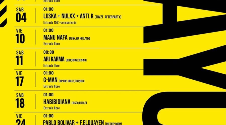 Programación Sala Niágara Santander Julio 2026
