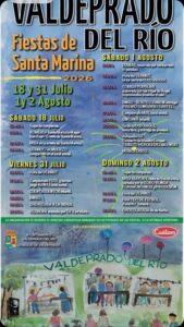 Fiestas de Santa Marina 2026 en Valdeprado del Río