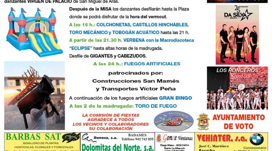 Fiestas de San Mamés en Voto  2026