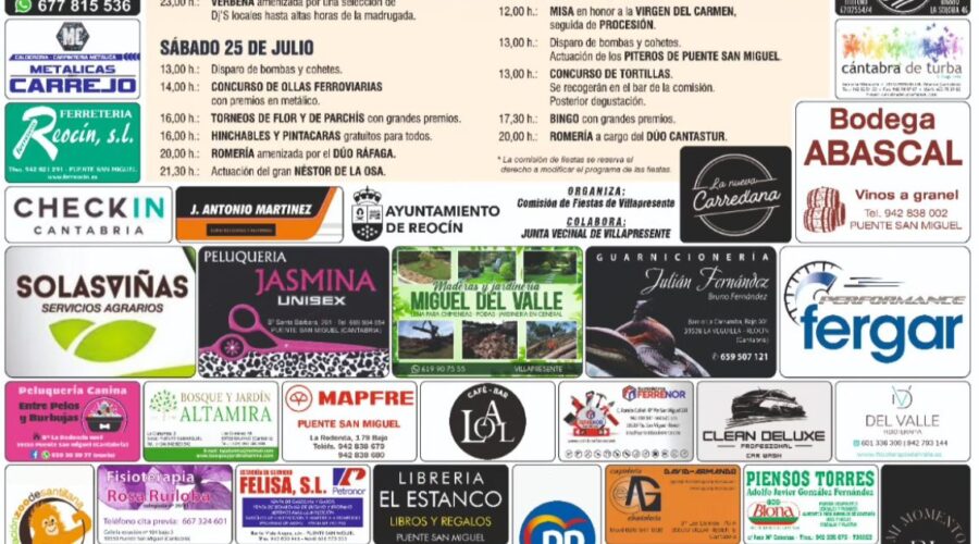 Grandes Fiestas El Carmen Villapresente 2026