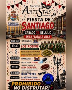 Fiesta de Santiago en Plaza La Villa, Santoña