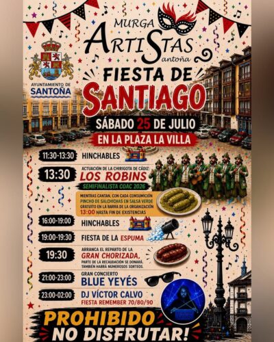 Fiesta de Santiago en Plaza La Villa, Santoña