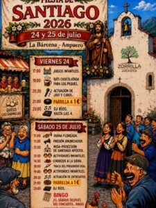 Fiestas de Santiago 2026 en La Bárcena, Ampuero