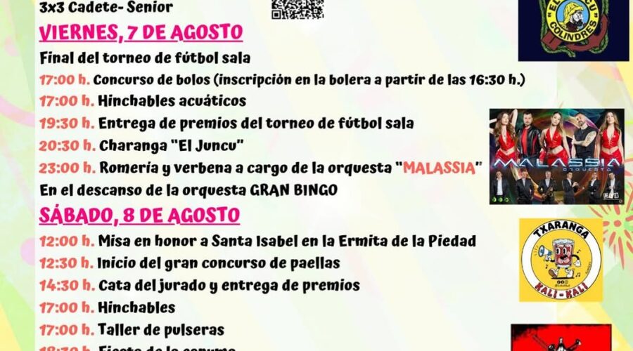 Fiestas de Santa Isabel en Limpias 2026