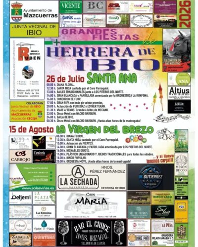 Grandes Fiestas de Herrera de Ibio 2026