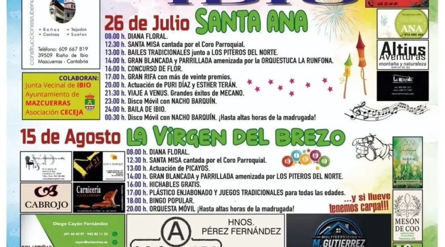 Grandes Fiestas de Herrera de Ibio 2026