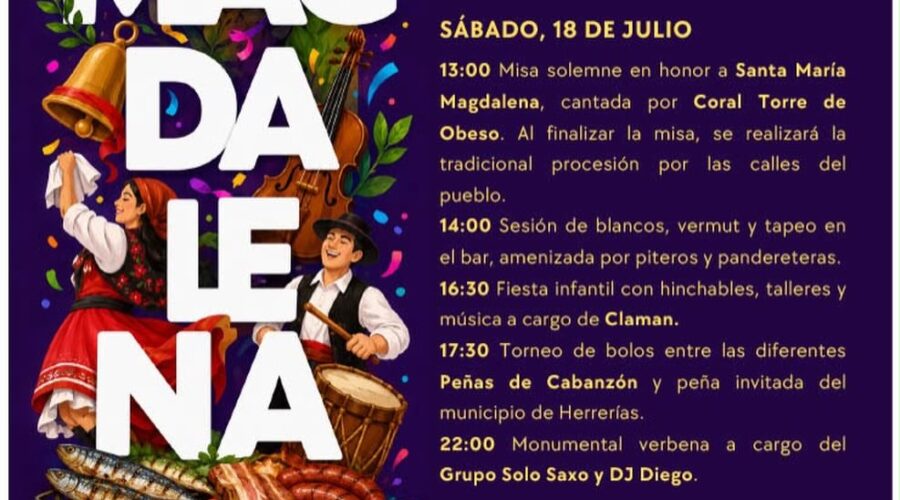 Fiestas de Santa María Magdalena en Cabanzón