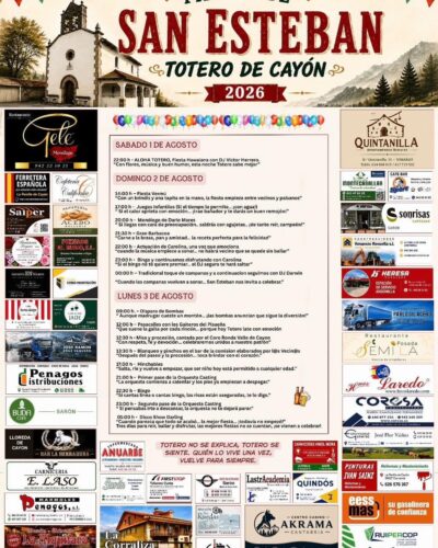 Fiestas de San Esteban en Totero de Cayón 2026