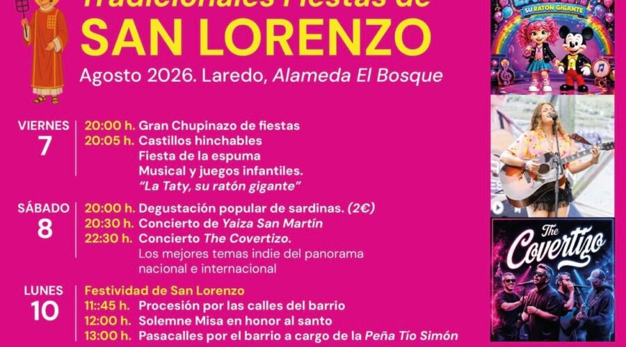 Fiestas de San Lorenzo en Laredo 2026: Música y Tradición