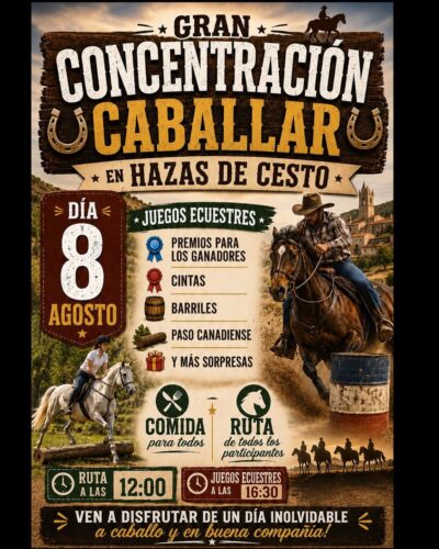 Gran Concentración Caballar en Hazas de Cesto 2026