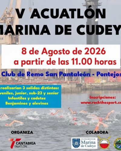 V Acuatlón Marina de Cudeyo en Club de Remo San Pantaleón, Pontejos
