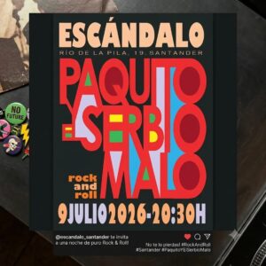 Concierto de Paquito y El Serbio Malo en El Escándalo
