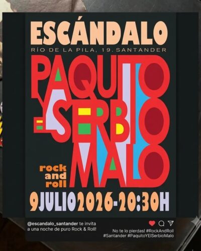 Concierto de Paquito y El Serbio Malo en El Escándalo