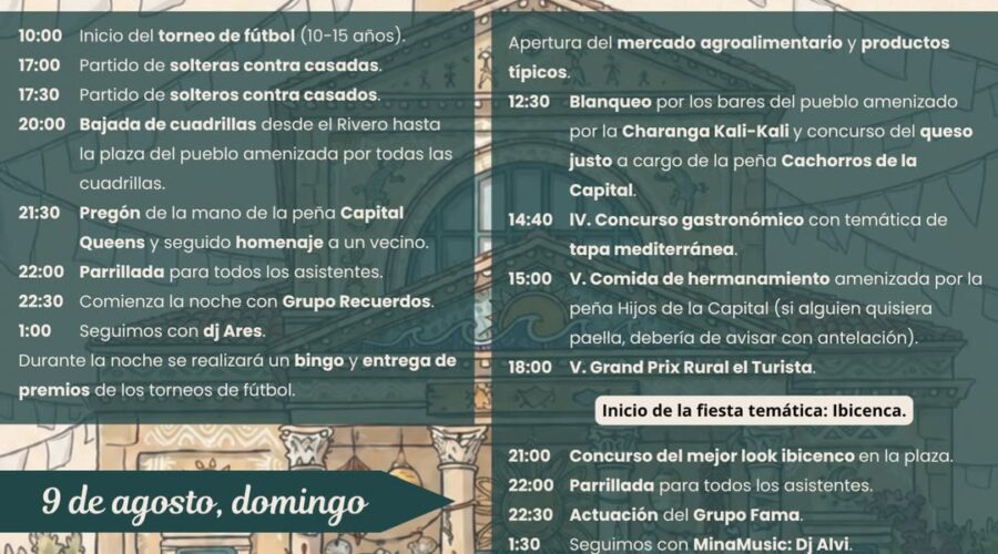 Fiesta del Turista en Arredondo, 7 al 9 de agosto 2026