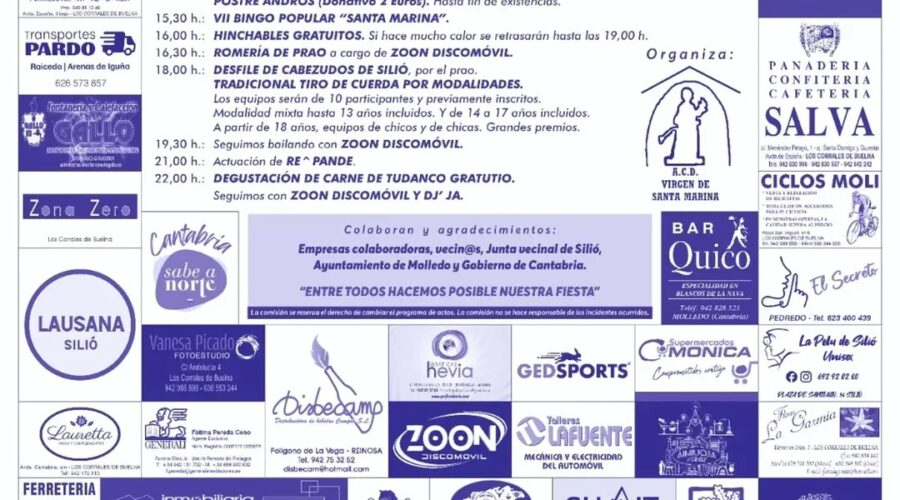 Fiestas de Santa Marina en Silio 2026