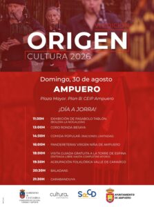 VI Edición ORIGEN Cultura 2026 en Ampuero, Plaza Mayor