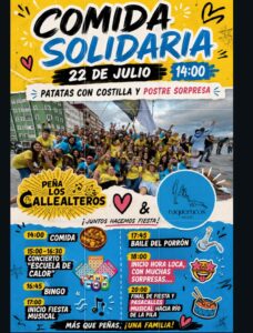 Comida Solidaria Callealteros y Los Raquerucos en Pistas Duque de Ahumada