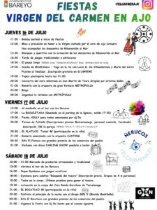 Fiestas Virgen del Carmen en Ajo, Bareyo 2026