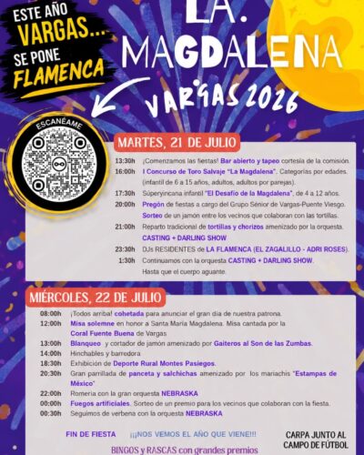 Fiestas de La Magdalena en Carpa junto al Campo de Fútbol, Vargas