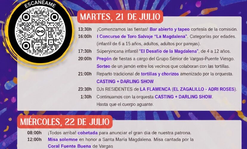Fiestas de La Magdalena en Carpa junto al Campo de Fútbol, Vargas