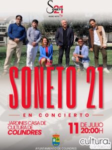 Concierto Soneto 21 en Jardines Casa de Cultura de Colindres