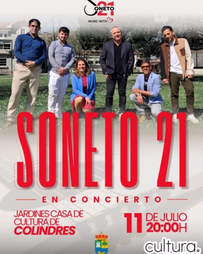 Concierto Soneto 21 en Jardines Casa de Cultura de Colindres