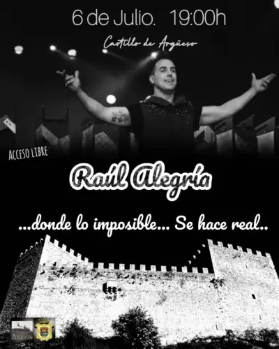 Actuación de Raúl Alegría en Castillo de Argüeso