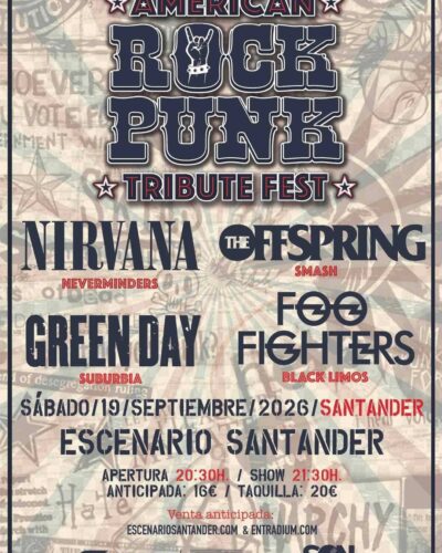 American Rock Punk Tribute Fest en Escenario Santander