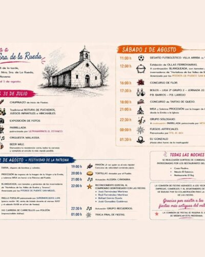 Fiestas Virgen de la Rueda 2026 en Barros, Los Corrales de Buelna