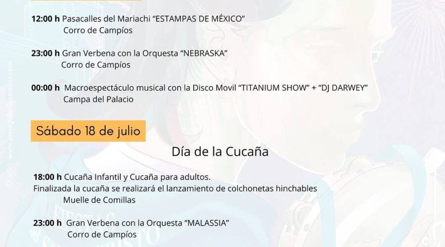 Fiestas del Santo Cristo del Amparo 2026 en Comillas