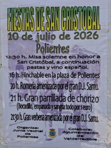 Fiestas de San Cristóbal en Polientes, Valderredible 2026