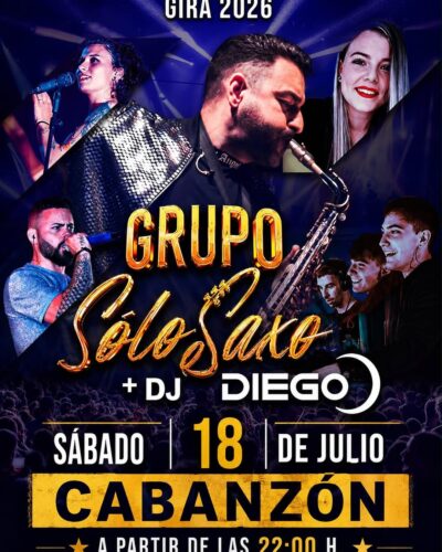 Grupo Sólo Saxo + DJ Diego en Deportiva Sociocultural Cabanzón