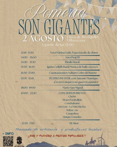 Vuelve la Romería Son Gigantes el 2 de agosto en Villaescusa: jornada cultural frente a los proyectos eólicos