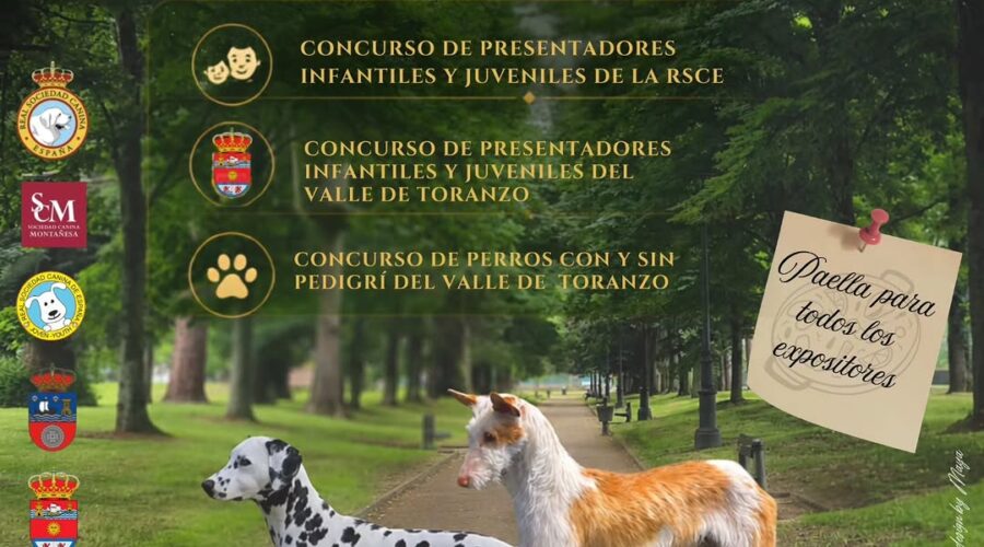 I Concurso Nacional Canino en Parque de Alceda, Corvera de Toranzo