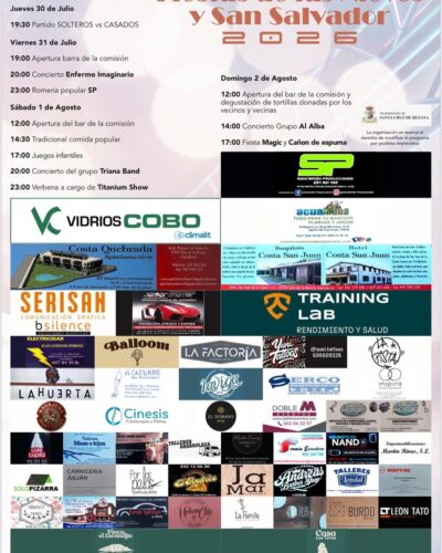 Fiestas de Las Nieves y San Salvador 2026 en Santa Cruz de Bezana