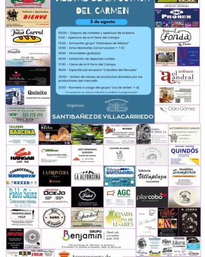 Fiestas de La Octava del Carmen 2026 en Santibáñez de Villacarriedo