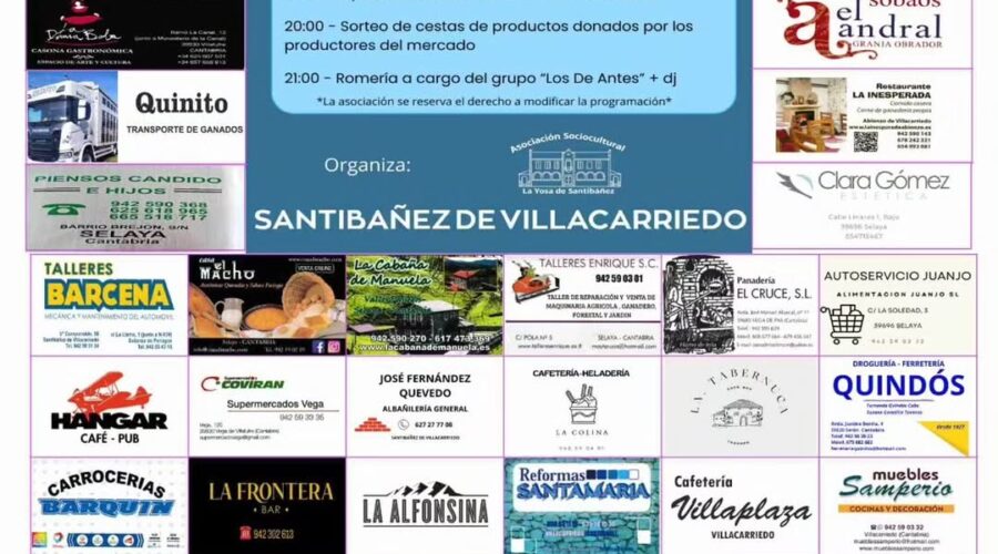 Fiestas de La Octava del Carmen 2026 en Santibáñez de Villacarriedo