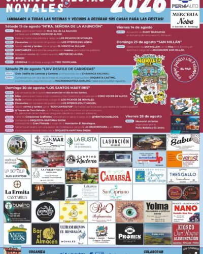 Grandes Fiestas Novales 2026: Orquesta Casting y Verbena en Novales