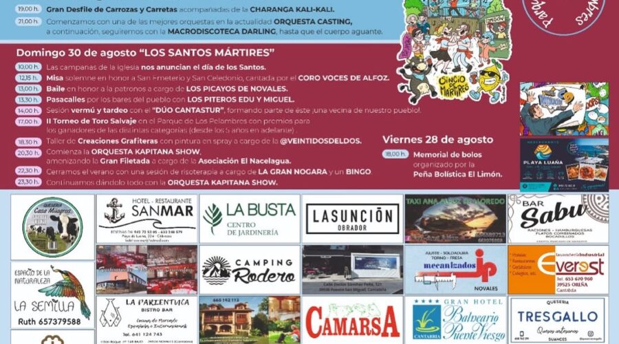 Grandes Fiestas Novales 2026: Orquesta Casting y Verbena en Novales